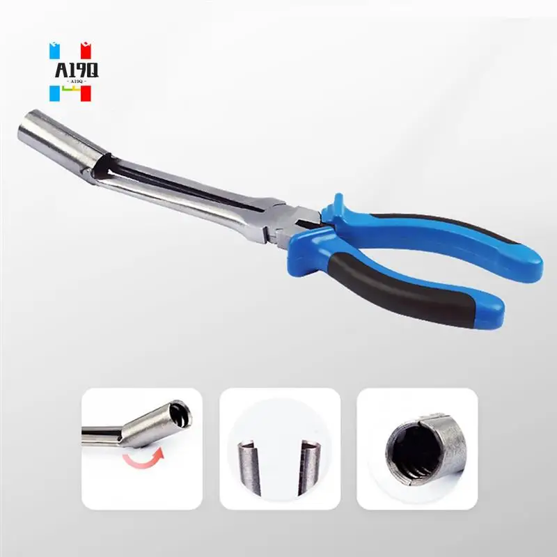 A19Q-Car Spark Plug Pliers High Voltage Cylinder Cable Removal Tool Carbon Steel Car Spark Plug Wire Removal Pliers Tool