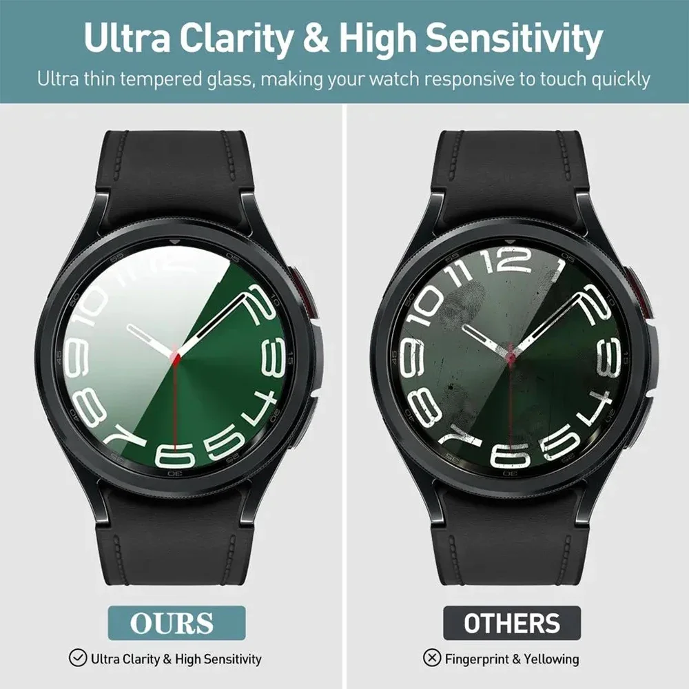 Tempered Glass for Samsung Galaxy Watch 5 Pro/5/4 40mm 44mm Screen Protector Anti-Scratch for Galaxy Watch 5 Pro/5/4 Smartwatch