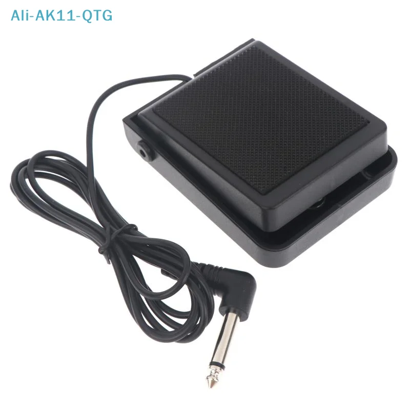 New 1Pcs Universal Sustain Pedal With Chrome Pedal Non Slip Base For All Digital Pianos Electronic Keyboards Home Practice