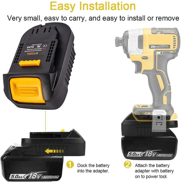 Mt20Dl Battery Adapter For Makita 18V switch to For Dewalt 18V 20V tools for Makita Bl1830 Bl1860 Bl1815 Li Ion Battery AliExpress
