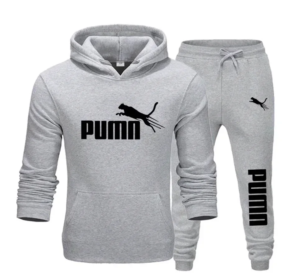 Men's spring sports suit, comfortable casual top and sports pants fitness jogging two-piece set