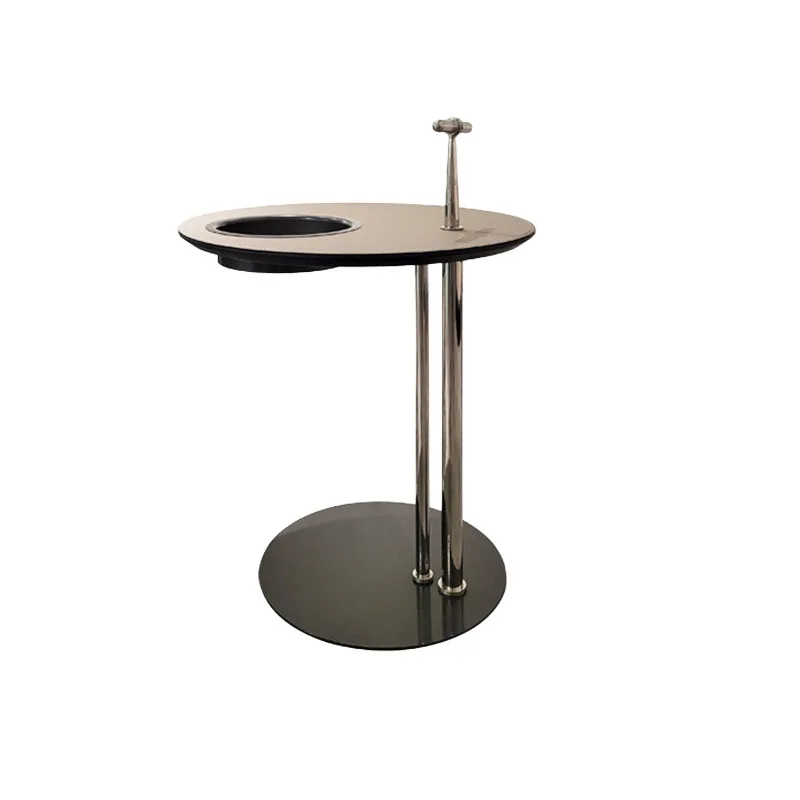 

saddle leather high-end light luxury small side corner few sofa side small coffee table side table small round table