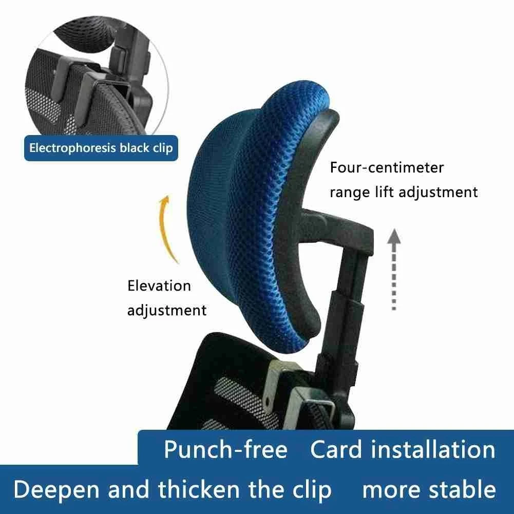 Comfortable Computer Chair Office Headrest with Adjustable Lifting Neck Protection Pillow Headrest Chair Office Accessories