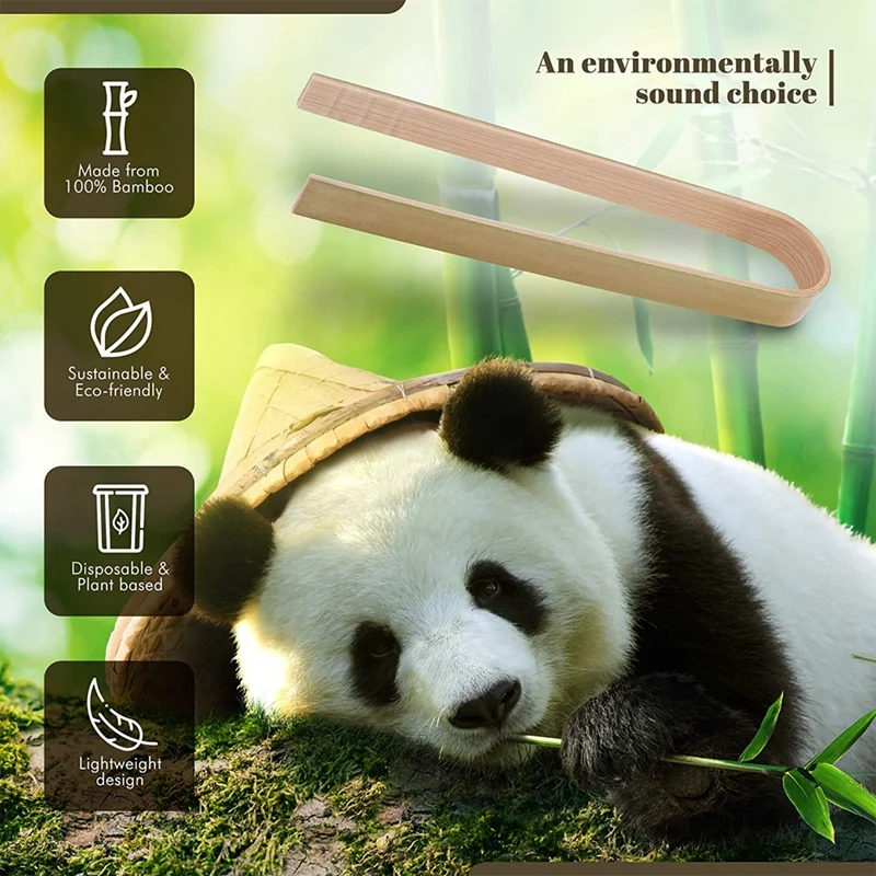 調理用木製トング,キッチン用ミニ竹トースター,フレンドリーで軽量,40個