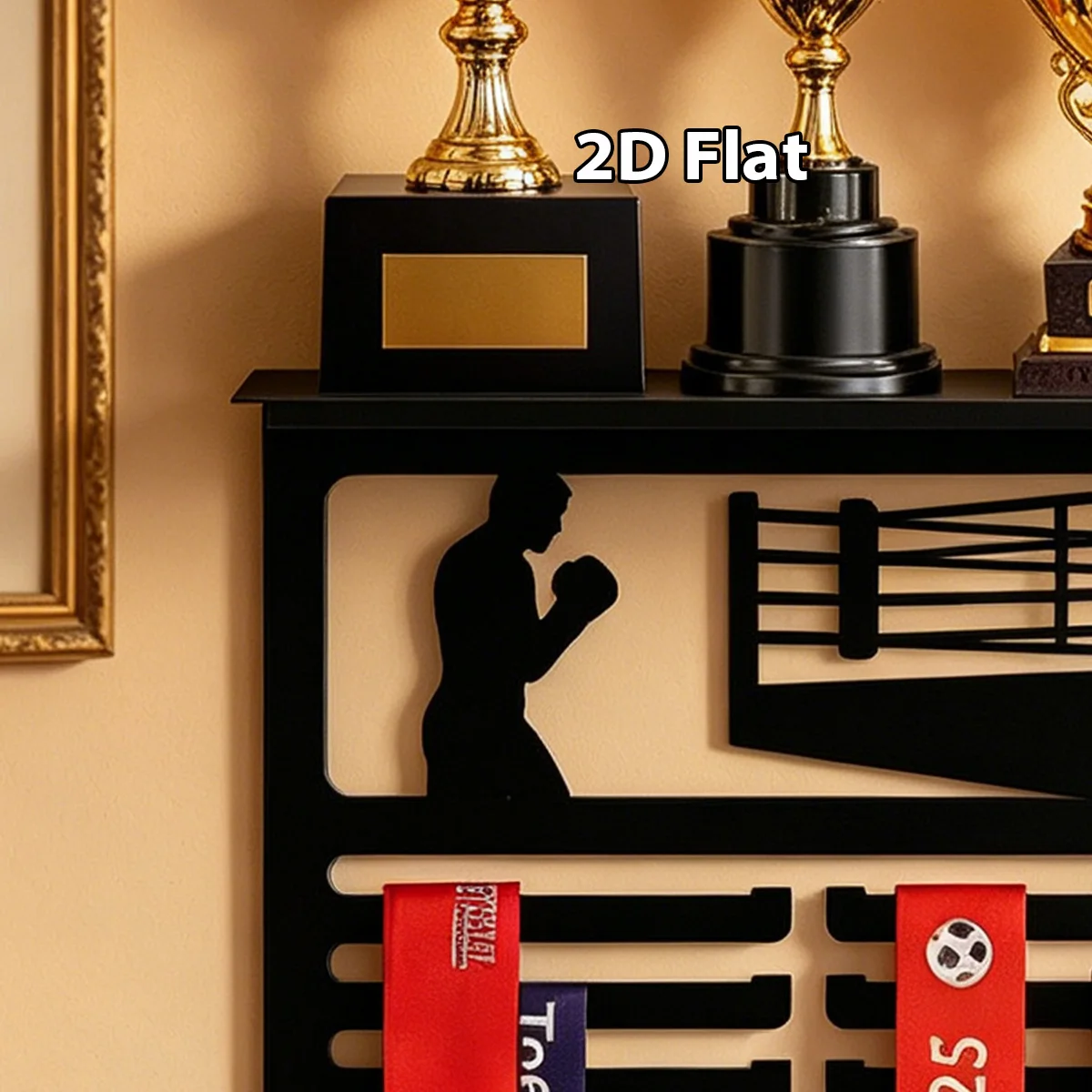1Pc Custom Boxing sport Metal Medal Holder Rack,Hang Metal Wall Art,Home Decor Sports Award rack storage rack,Birthday Gift
