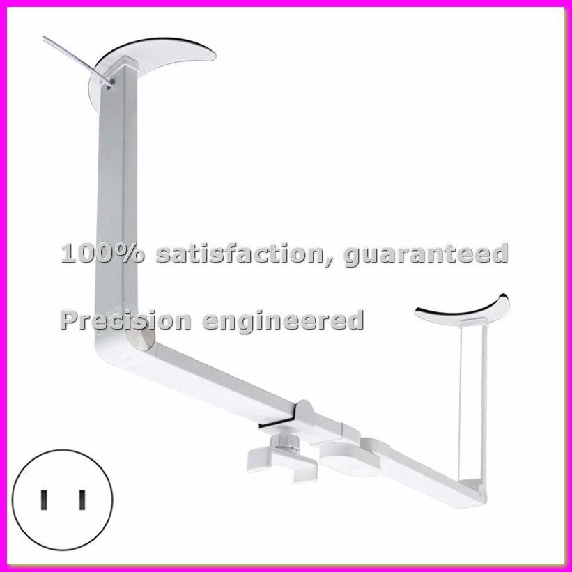 

Складная настольная лампа для маникюра, большая лампа для мастеров маникюра с держателем для телефона, светодиодная лампа в форме полумесяца, для наращивания ресниц, вилка стандарта США - AD23