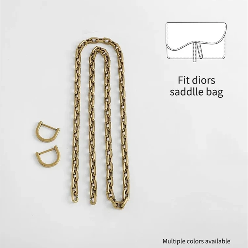 Bag Accessories Metal Chain Single Shoulder Crossbody Bags Strap Bags Suitable For Dior Saddle Bag  DIY Modification Parts