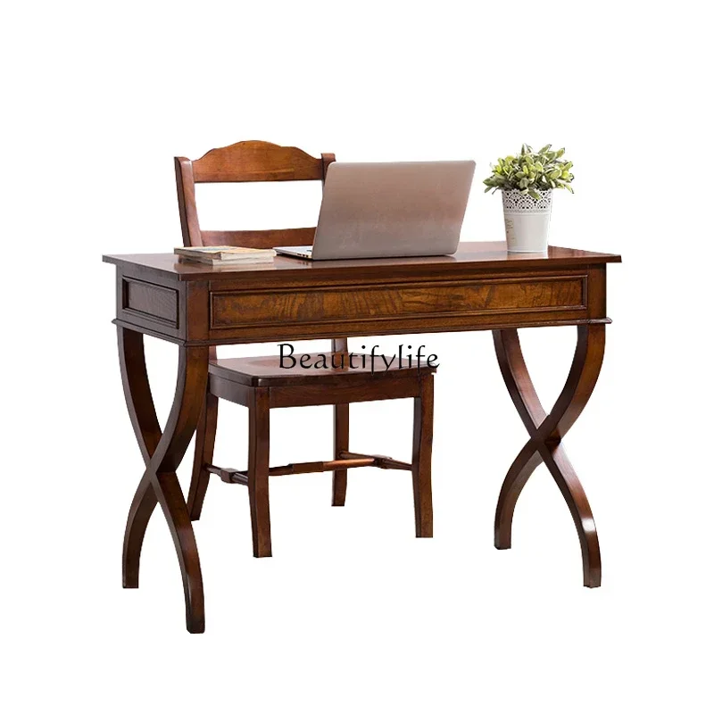 

ls04American small desk solid wood antique wall antique American small desk