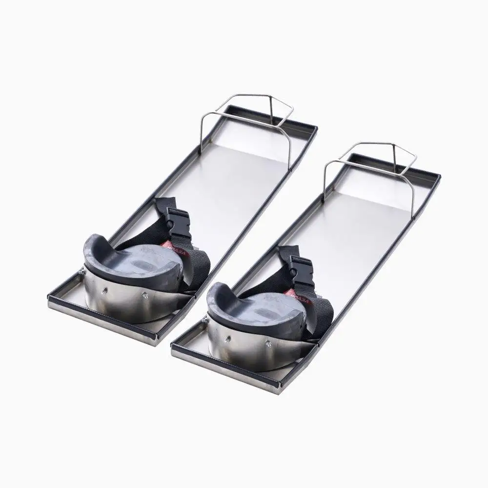 

Concrete Knee Board Set 28x8 inch Slider Kneeler with Stainless Steel Sliders and Knee Pads for cement Finishing Tasks