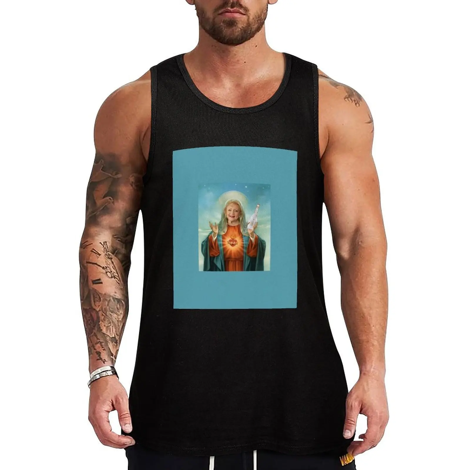 

Saint Betty Tank Top Men sleeveless tee Men's singlets gym Men's t-shirts