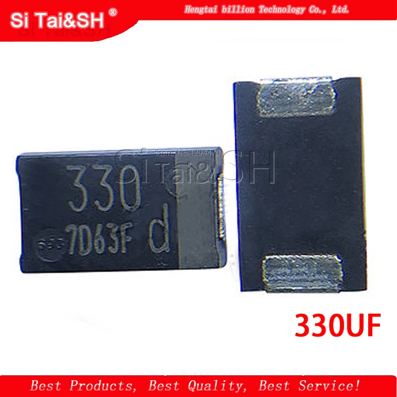 20pcs/lot SMD 6.3V 330UF Tantalum capacitor low ESR 330UF 4TPB330M can replace OE128 OE907 0.8