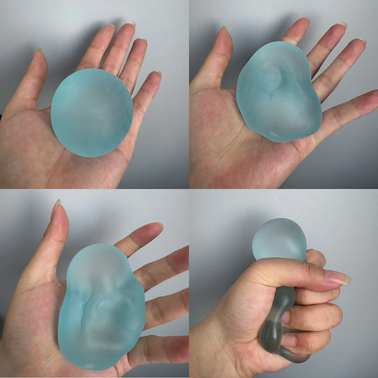 

Blue Maltose Squishy Adult Anti Stress Sensory Fidgets Toy Soft Simulated Frosted Blue Maltose Slow-rebound Decompression Toy