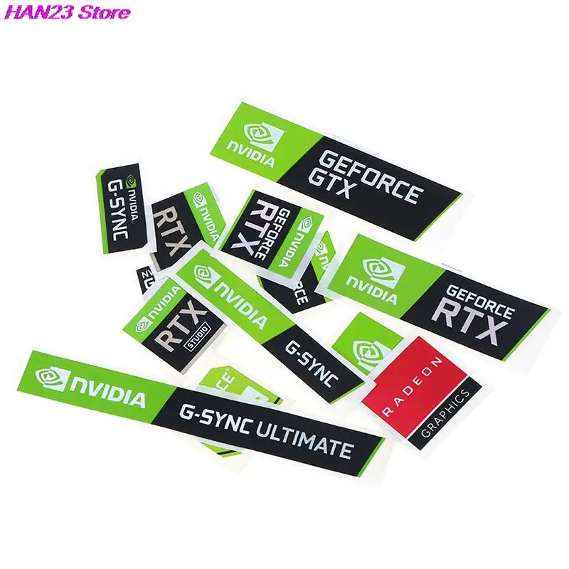 100% Brand New 5PCS NVIDIA GTX GEFORCE Laptop Desktop Label Decorative Sticker