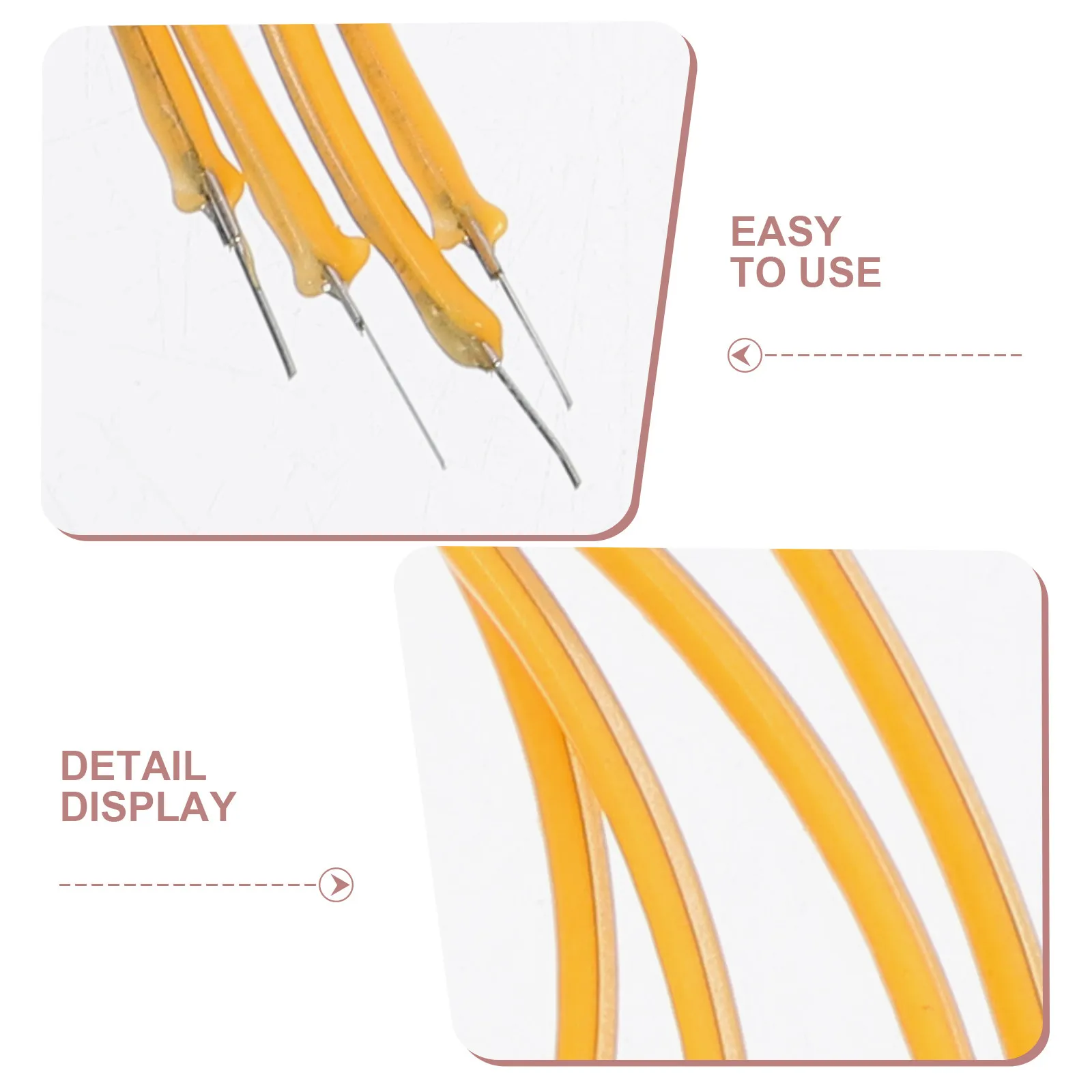 4Pcs Flexible LED Filament Wire 10'' 2700K Soft Filament LED Light Artistic Lamp Accessories for Retro Fixtures Decorative view 5