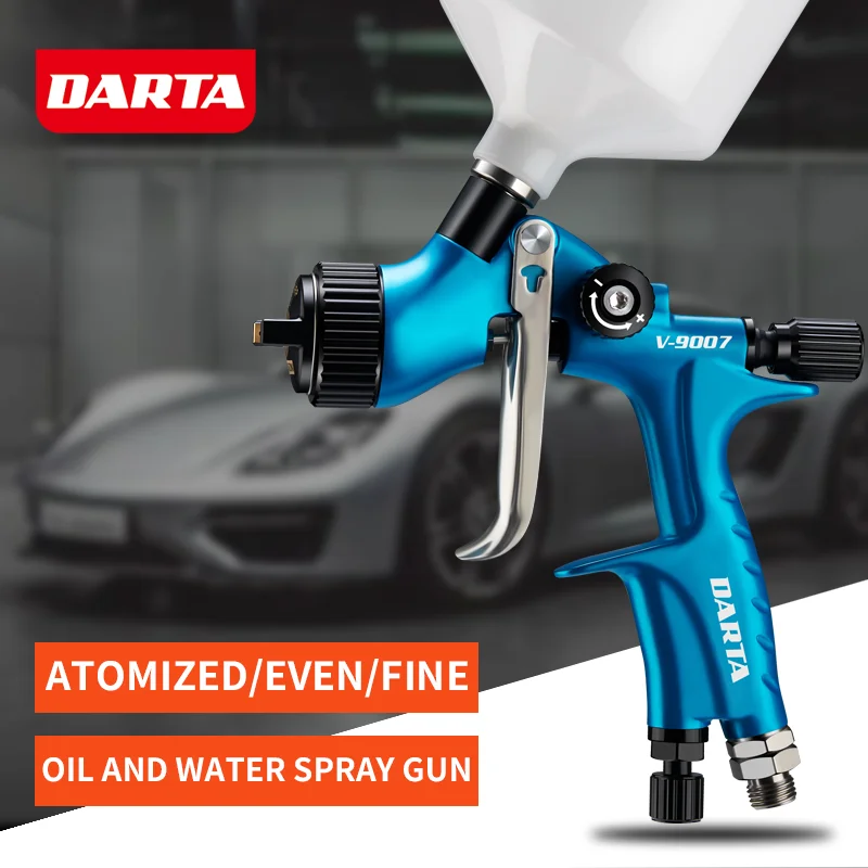 DARTA V-9007 varnish topcoat pot spray gun high atomization automotive spray gun oil and water dual-use sheet metal