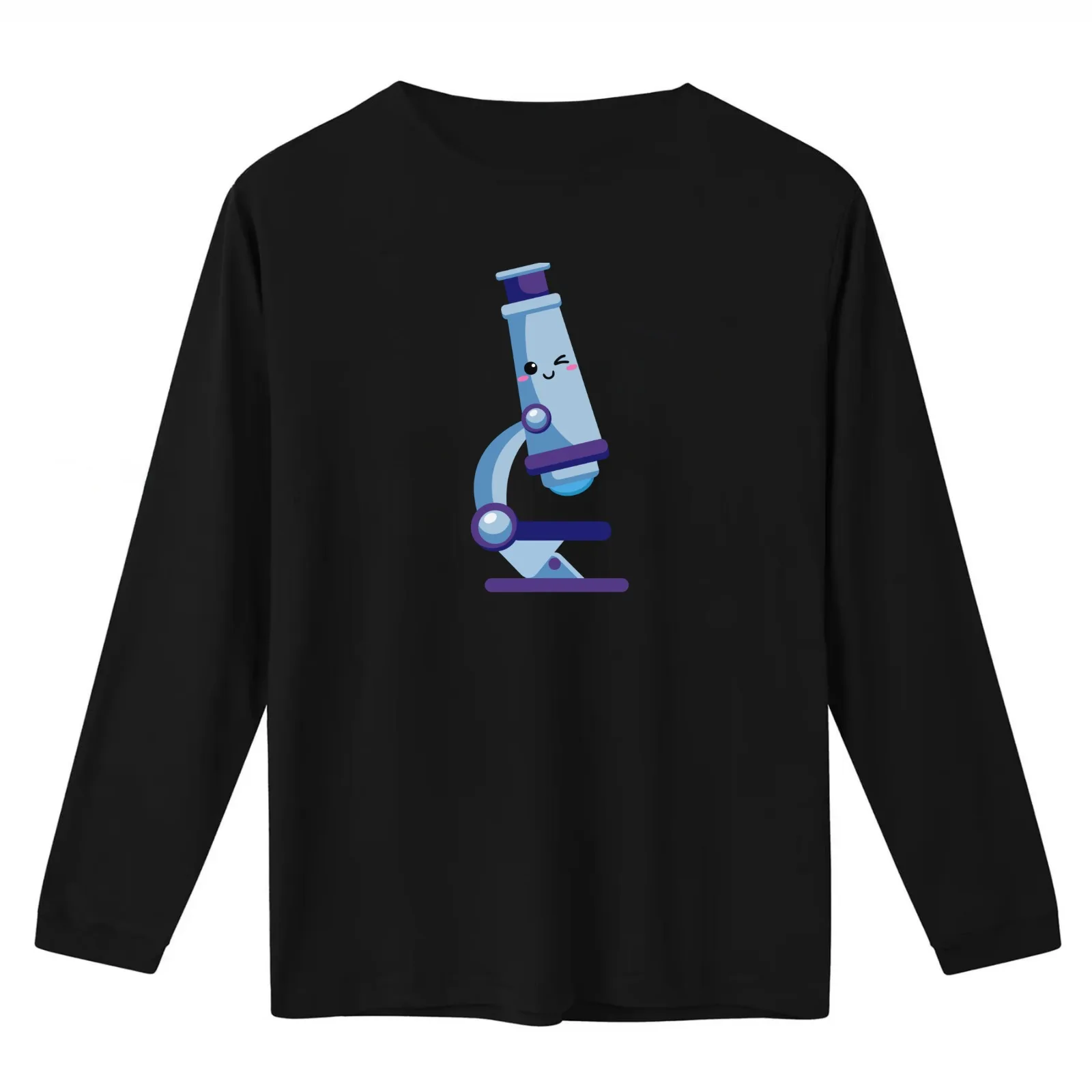 Microscope Winking T-Shirt Summer Casual Cotton Tee Oversized Streetwear Tops Vintage Graphic Print Loose Fit Short Sleeve