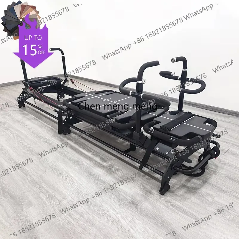 A49 Multi Functional Aluminum Alloy  Pilates Reformer Bed Gym Fitness Yoga Studio  Machine