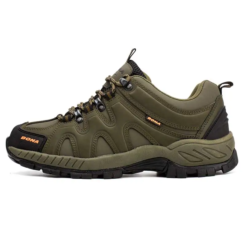 BONA New Arrival Klasyczne Styl Męskie Buty Turystyczne Sznurowane Męskie Buty Sportowe Outdoor Jogging Trekking Trampki 34399