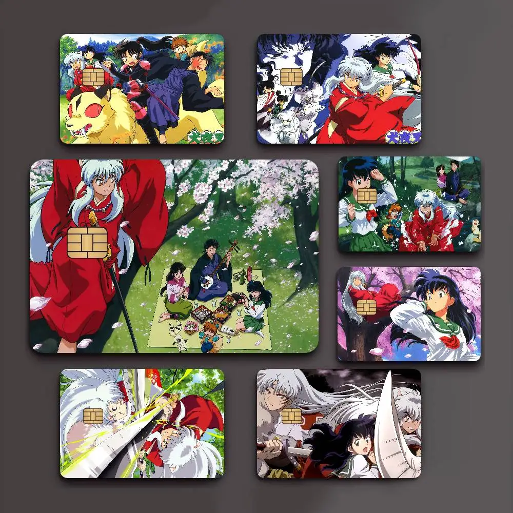 Japanese Anime Inuyasha 100% Hot Sale Amine Credit Debit Bank Card Bus Card Film Skin Sticker