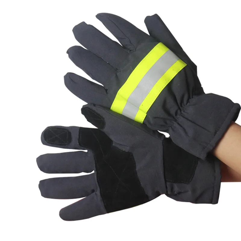 

Fire Fighting Gloves Fire-Retardant High-Temperature Resistant & Heat-Insulated Thickened Gloves for Outdoor Emergency Rescue