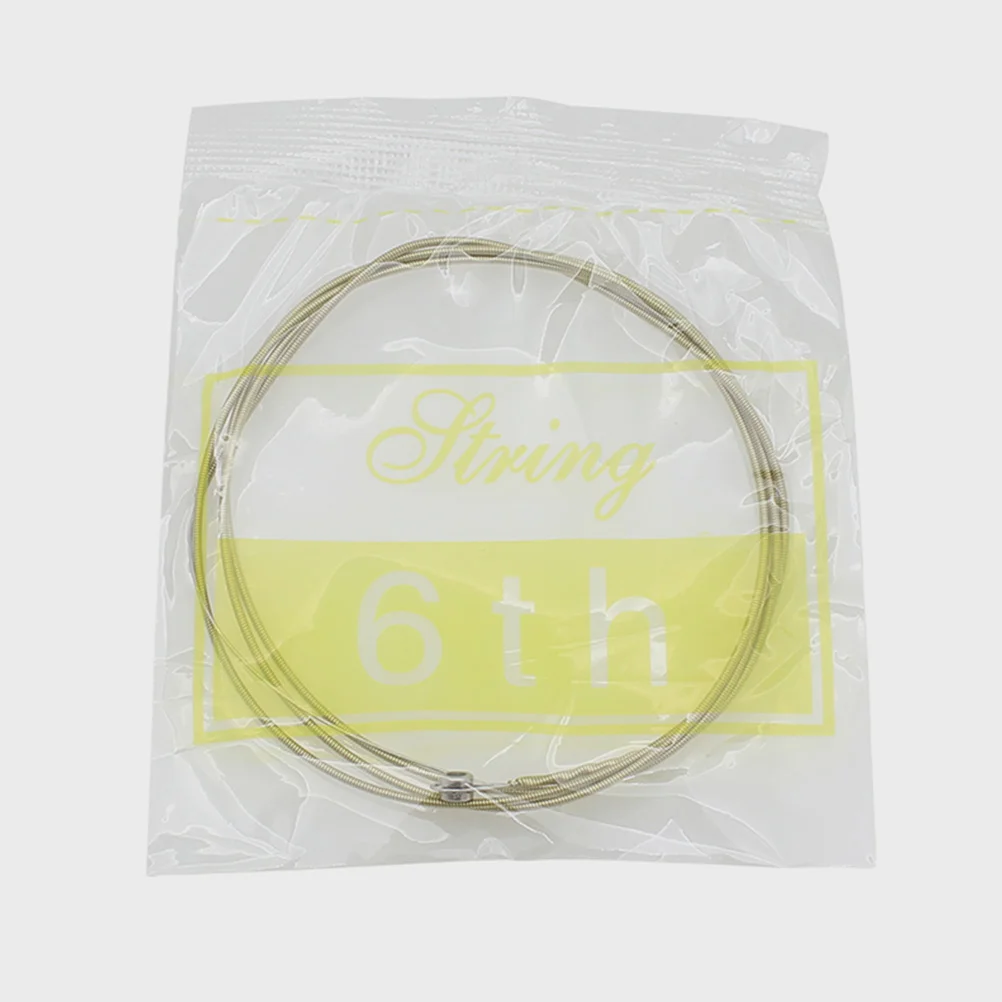

6 Pcs Folk Guitar Accessories String Part Accessory Classical Stainless Steel Acoustic Parts