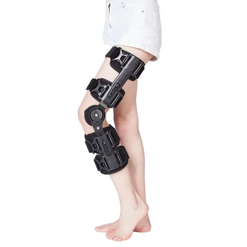 Alibaba china post operation rehabilization products knee splint support ROM hinged knee brace