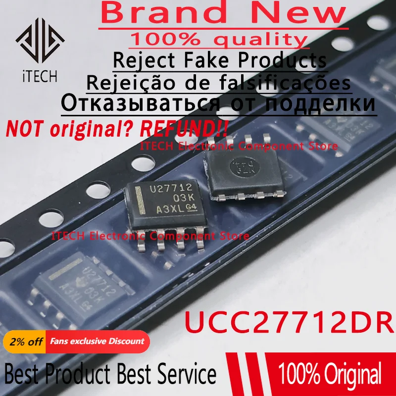 

10pcs/lot Original UCC27712DR UCC27712 27712DR 27712 SOIC-8 100% New and Genuine