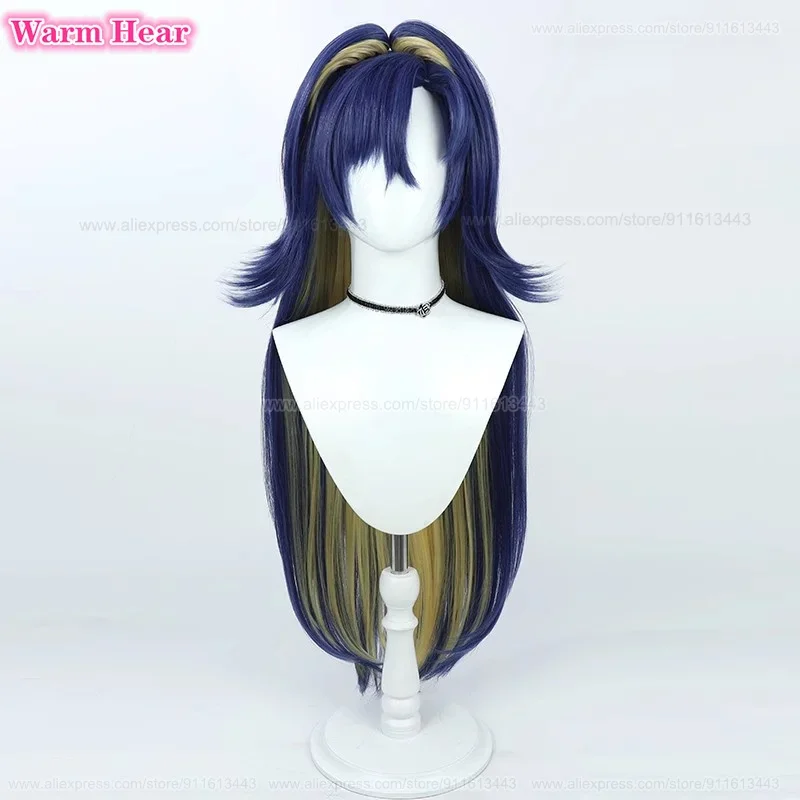 High Quality Voyager Synthetic Wig Game Long 90cm Mixed Color Cosplay Anime Wig Heat Resistant Halloween Party Wigs + A Wig Cap