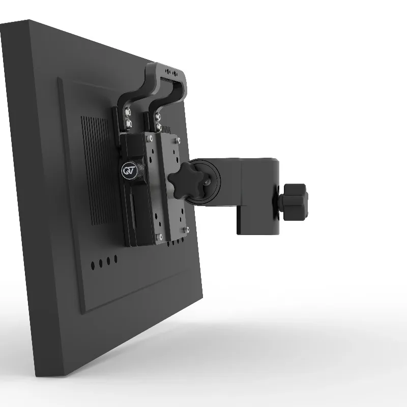 Quick-Mount Monitor Bracket Desktop Quick-Release Plate Universal Tube Clamp Plate for PC Monitor Home Office