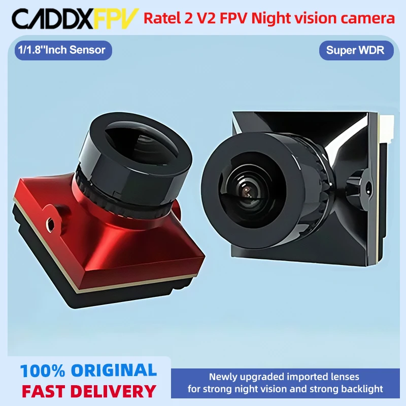 

Caddx Ratel 2 V2 FPV Camera Ratel2 2.1mm Lens 16:9/4:3 NTSC/PAL Switchable Micro FPV Camera Drone Quadcopter