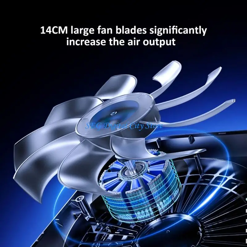 

U75B Laptop Cooling Stand External Cooling Fan Cooling Laptop 100 Speed Adjustable