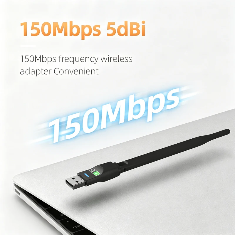 

PIX-LINK UW07 150Mbps Mini USB WiFi Adapter 5dBi ZT/RTL8188/MTK7601 chip Antenna Soft AP Free Driver Plug Play for Windows Linux