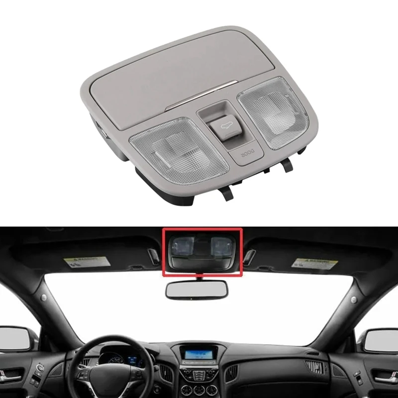 

92810-2M000 Car Overhead Console Lamp Roof Light Gray For Hyundai Genesis Coupe 2010-2016 928102M000X6