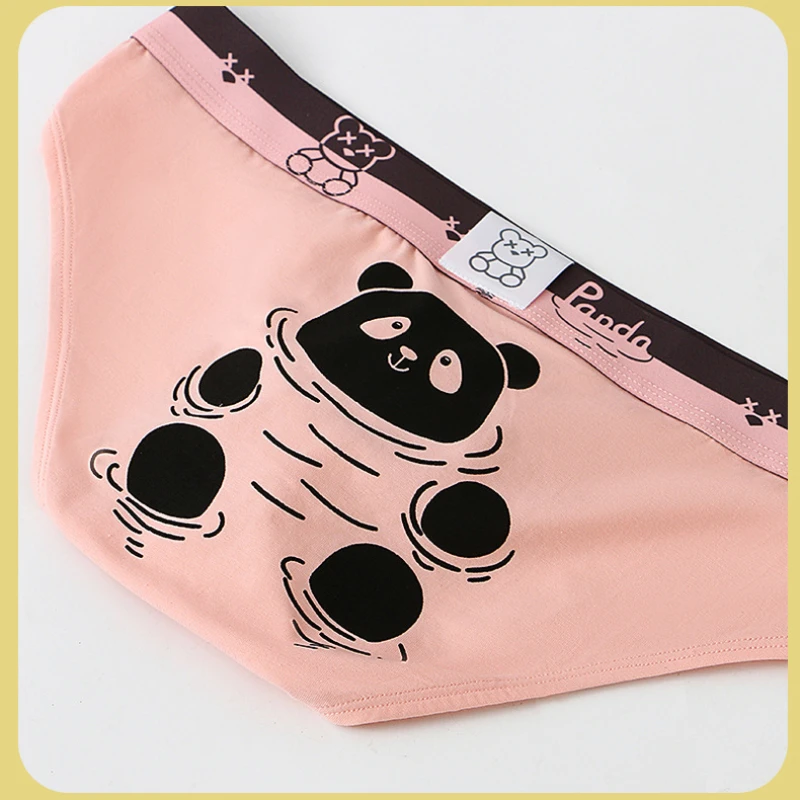 Men Briefs Cotton Breathable Low Waist U Convex Pouch Underwear Teenagers Cartoon Printed Bikini Slip Homme Lingerie Briefs Slip