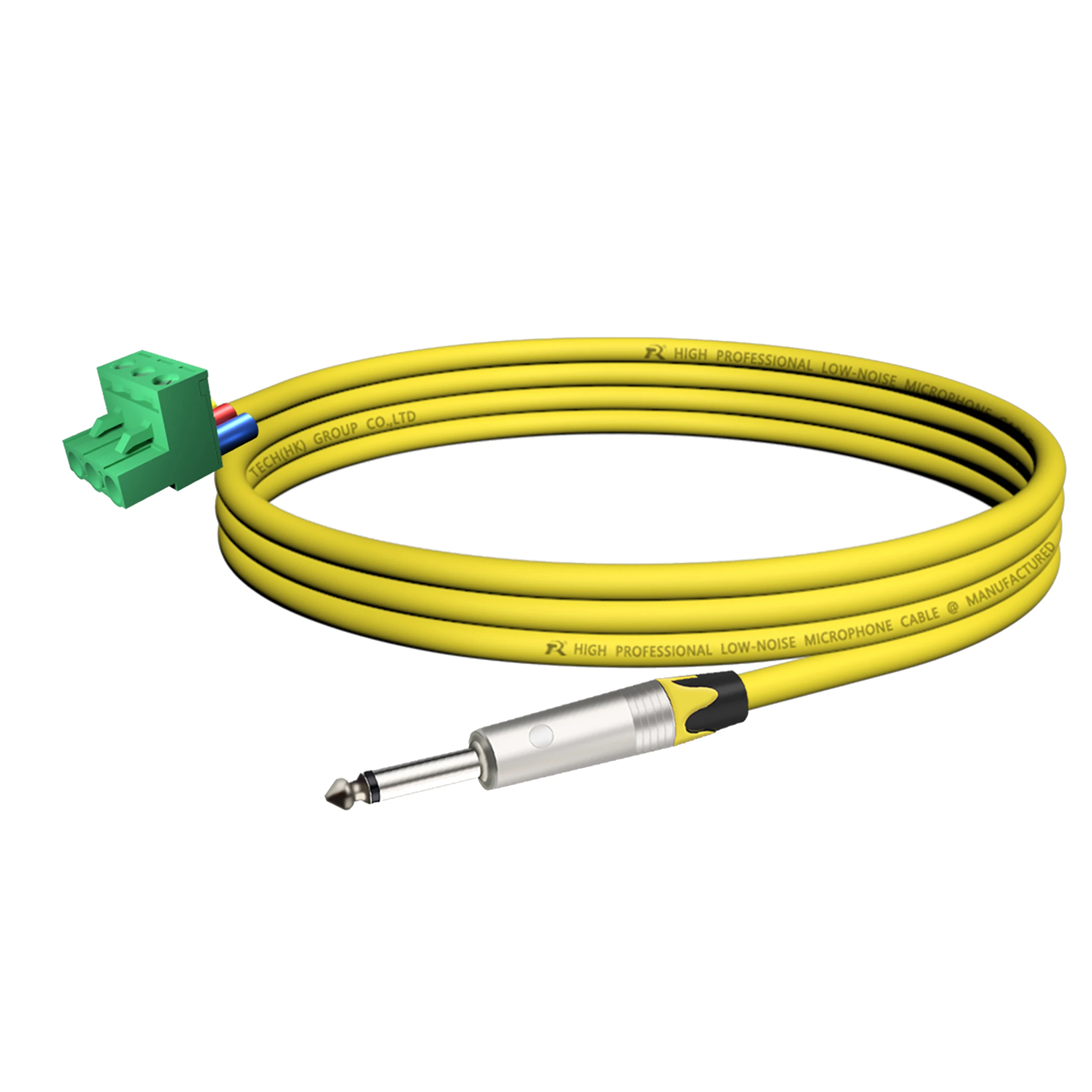Vergoldete/vernickelte Kontakte, 1/4 Zoll (6,35/6,5 mm) Mono-TS-Audio-Klinkenstecker auf 3-polige Schraubklemme, Mikrofon-Balun, lötfreier Konverter – Detail 11