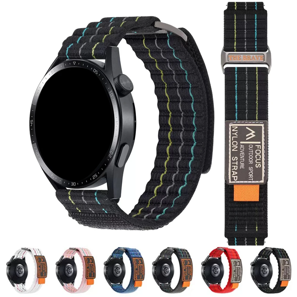 

Нейлоновый ремешок для часов 20 мм 22 мм для Garmin Venu 4 3 2 SQ, ремешок для forerunner 570/255/265/165/245, браслет Vivoactive 4 5 6, ремешок для часов