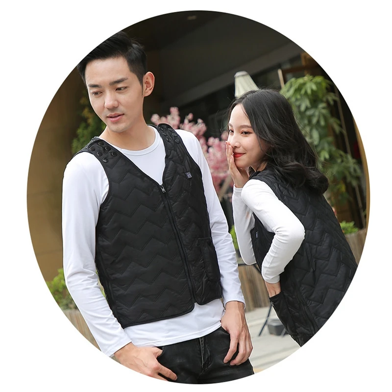 Heated Vest For Men And Women,Smart Electric Heating Vest Sleeveless Jacket USB Rechargeable Unisex Warm Jacket