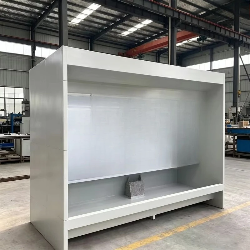 Water curtain room, industrial spray paint workshop with spray mist purification water curtain cabinet