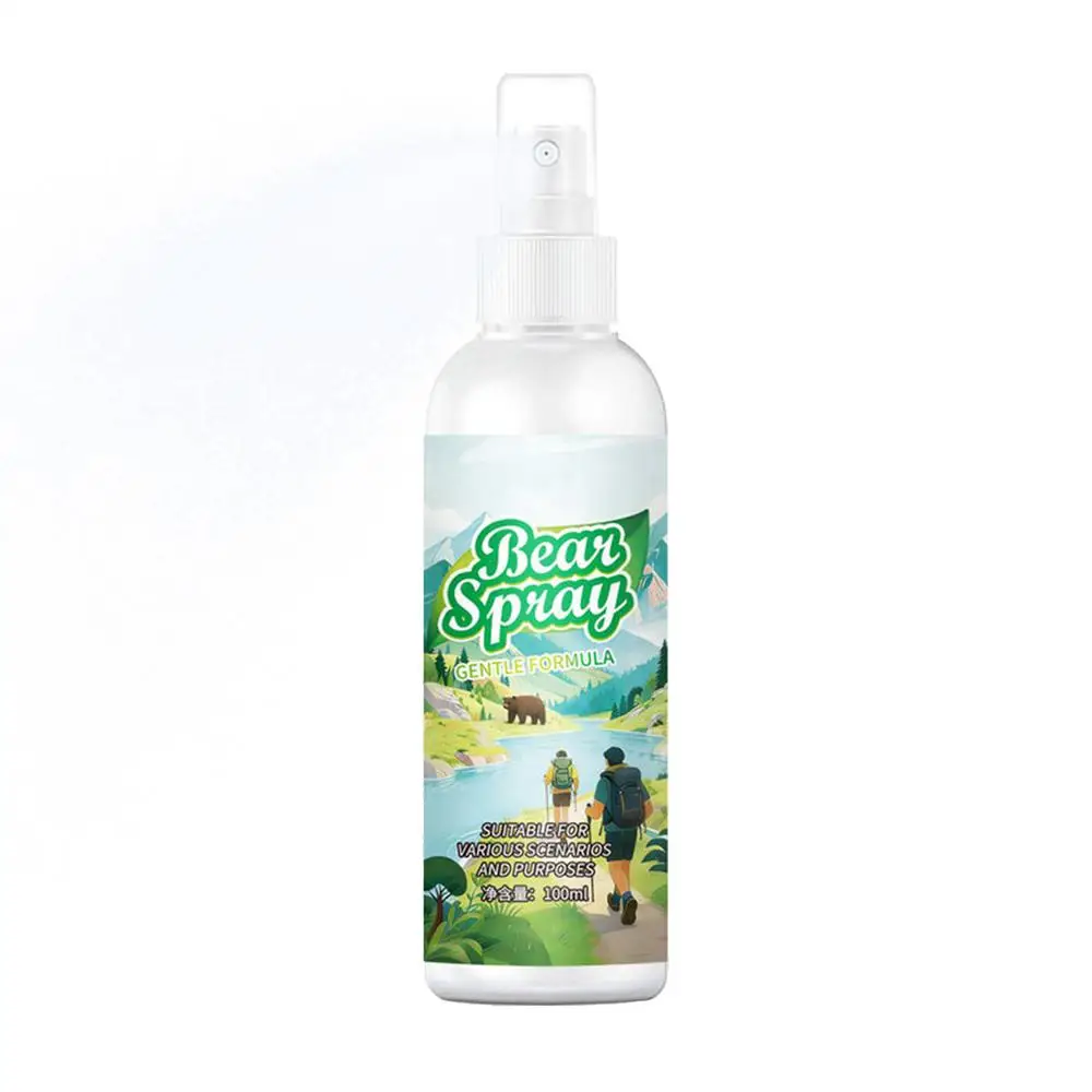 Buiten spray tegen beren, draagbaar, krachtige bescherming, zelfverdedigingsspray voor wandelen, kamperen, dieren, leeuwen, honden, overleving - afbeelding 2