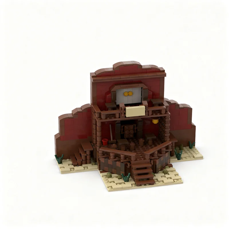 

604pcs MOC Western Cowboy Salloon Model Building Blocks Christmas Gifts Construction Toy Brick Kids Education DIY Creative Idea