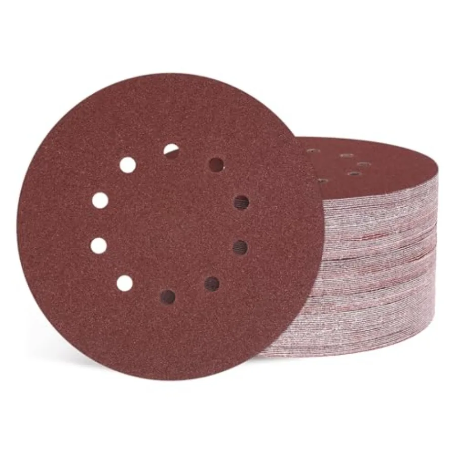 

0 Pcs Sanding Disc -7/ Inch 40 Grit Hole Hook and Loop Orbital Sandpapers Suitable for Drywall Sander Wood Metal Furniture