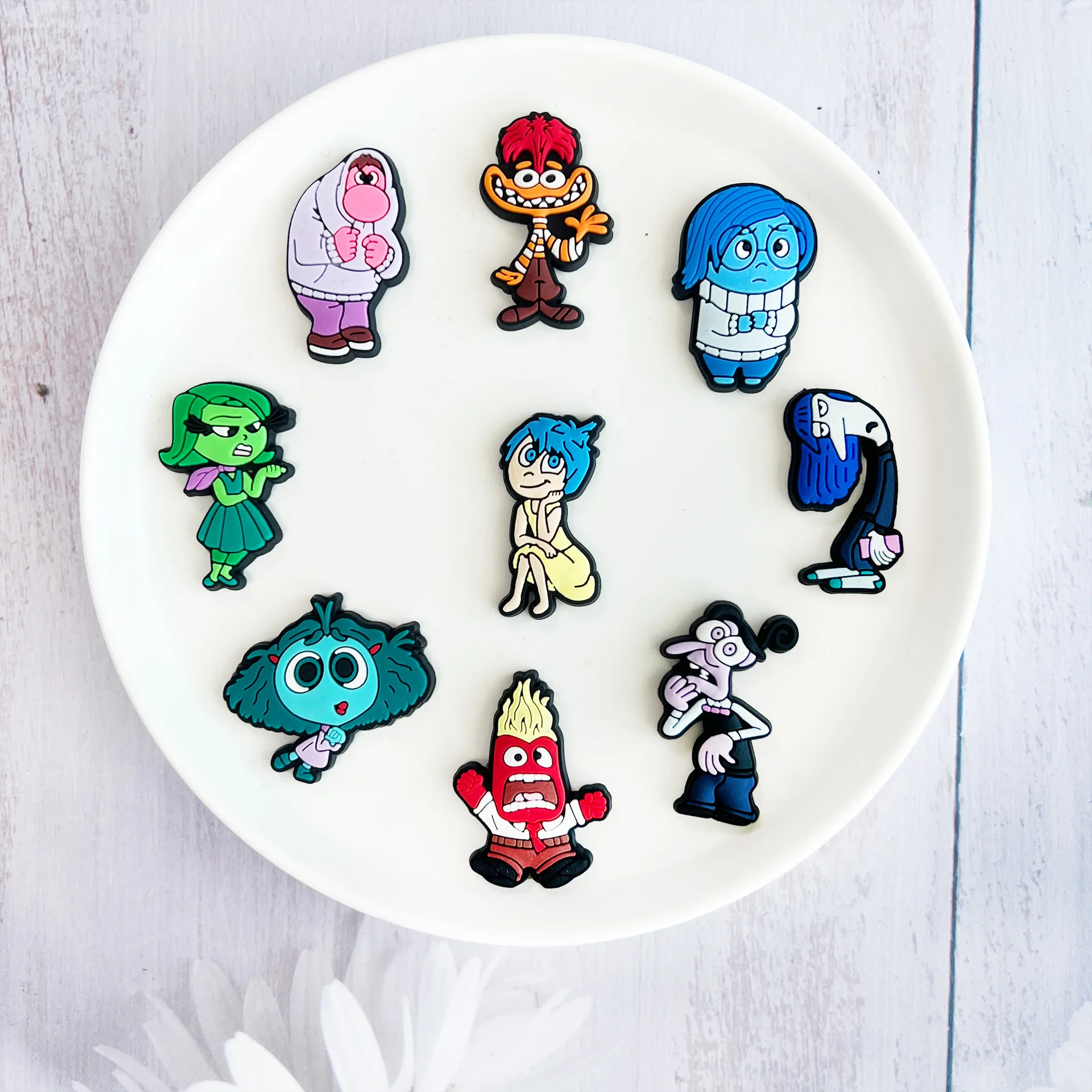 شباشب جذابة من الداخل للخارج ، ديكور جديد ، إكسسوارات أحذية جميلة ، صنادل على شكل لعبة زهور ، إبزيم حذاء مزخرف ، 9 ، لكل مجموعة