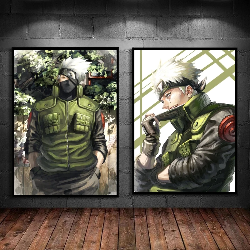 

Japanese Classic Anime Naruto Hatake Kakashi Children's Bedroom Decor Comics Pictures Wall Art Decorative Gifts Aesthetic Poster