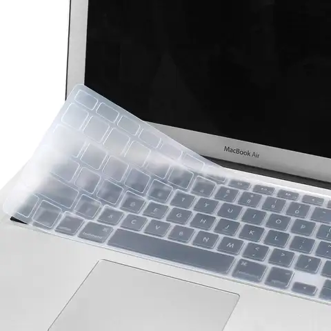 모든 MacBook Air/Pro 13,141516인치, M1,M2,M3 M4 칩 모델 A2918,A2992,A3113,A2337,A2941용 실리콘 키보드 커버 미국 및 EU