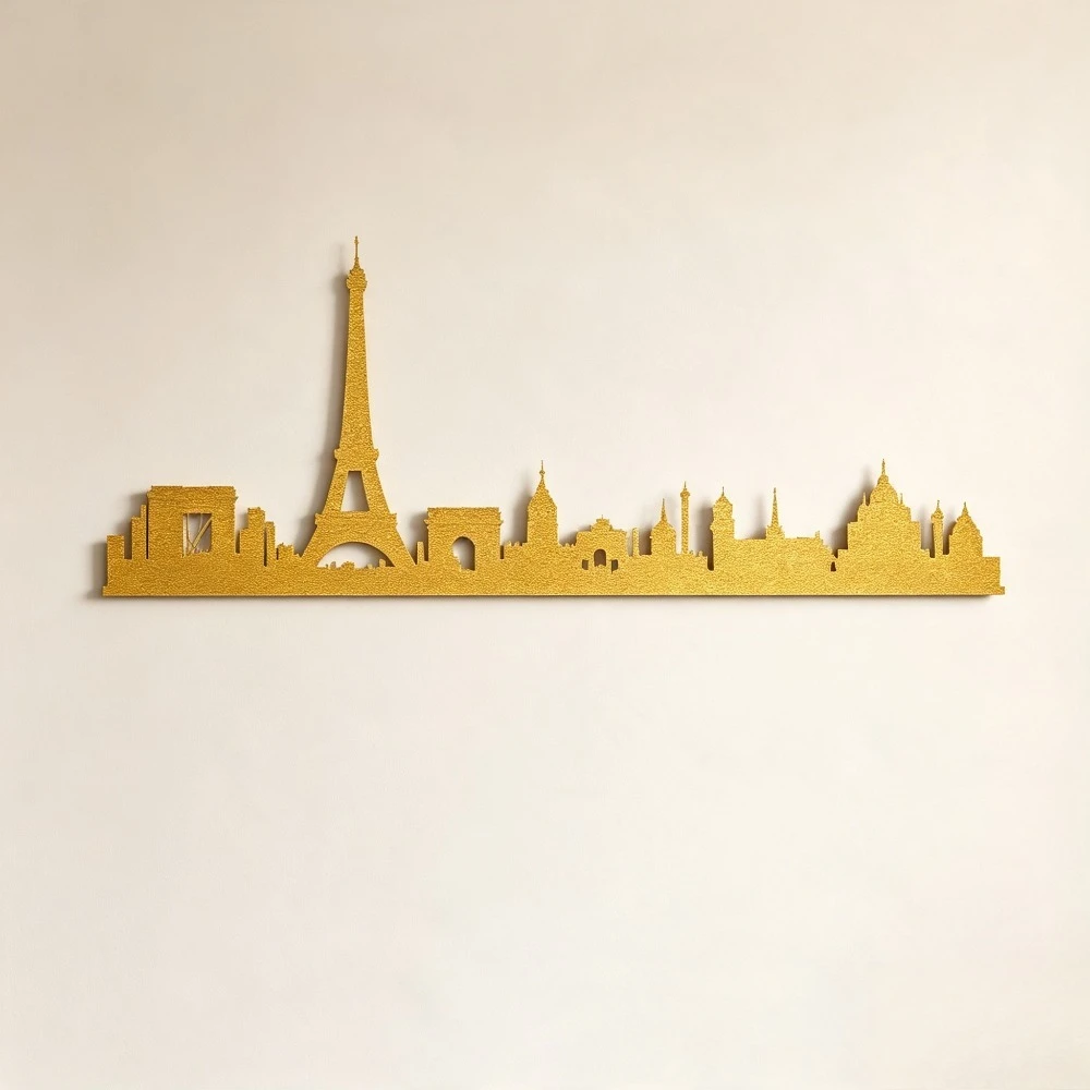 CIFbuy Paris Theme Metal Wall Art Gaming Mouse Pad Non-Slip Rubber Base Edge-Locked Laptop Desk Mat - view 5