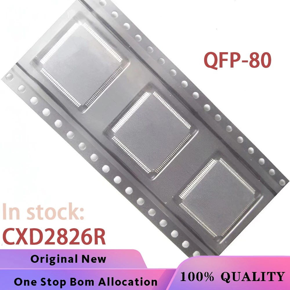 (5PCS) CXD2826R QFP-80 Chipset