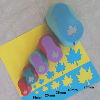 단풍잎 공예 펀치 나뭇 가지 잎 스크랩북 종이 펀처, 나무 모양 커팅 메이커, 16mm, 25mm, 35mm, 48mm
