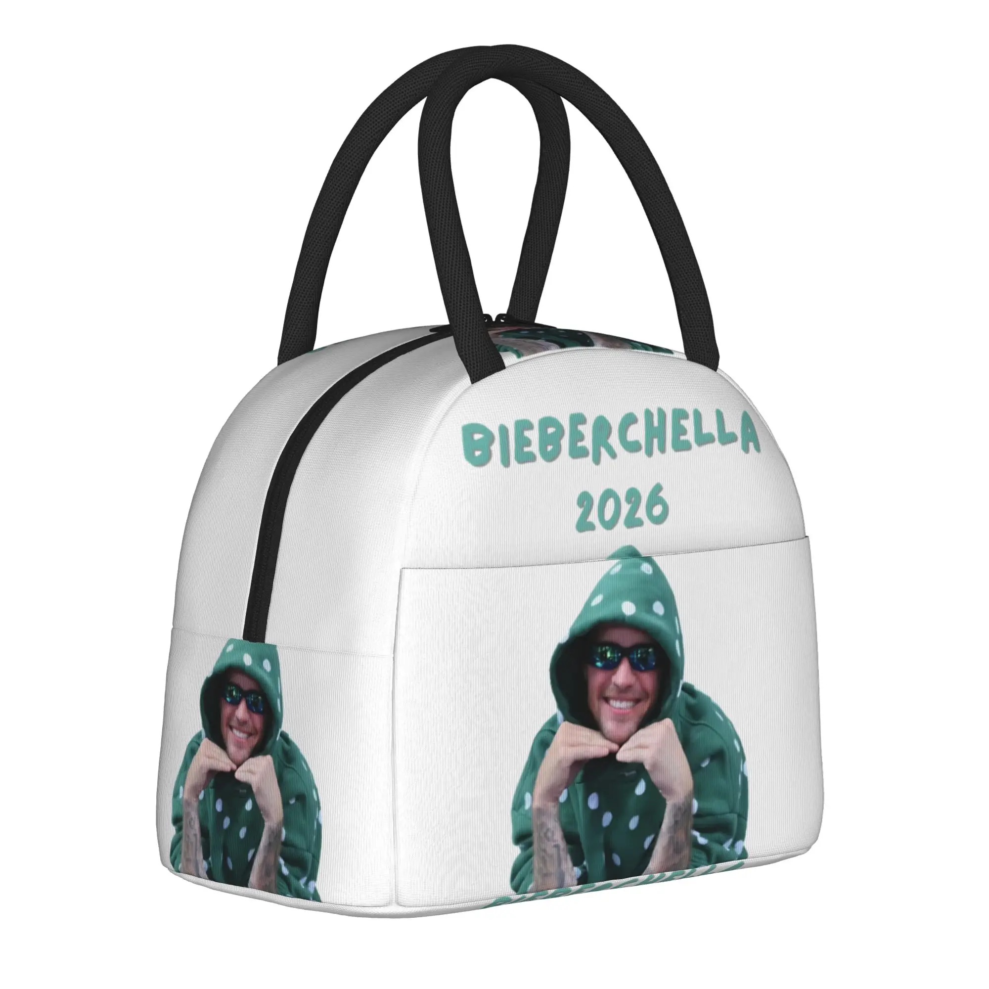 Insulated Lunch Box Justines Coachellas 2026 Concert Bieberes Merch  Lunch Container Trendy Thermal Cooler Lunch Box For Travel