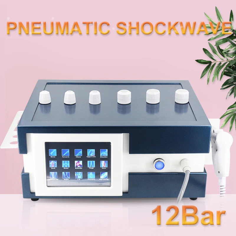 Pneumatic Shockwave Therapy Machine 2025 Newest For ED Treatment  Pain Relief 12Bar Professional Shock Wave Massage Clinic Use