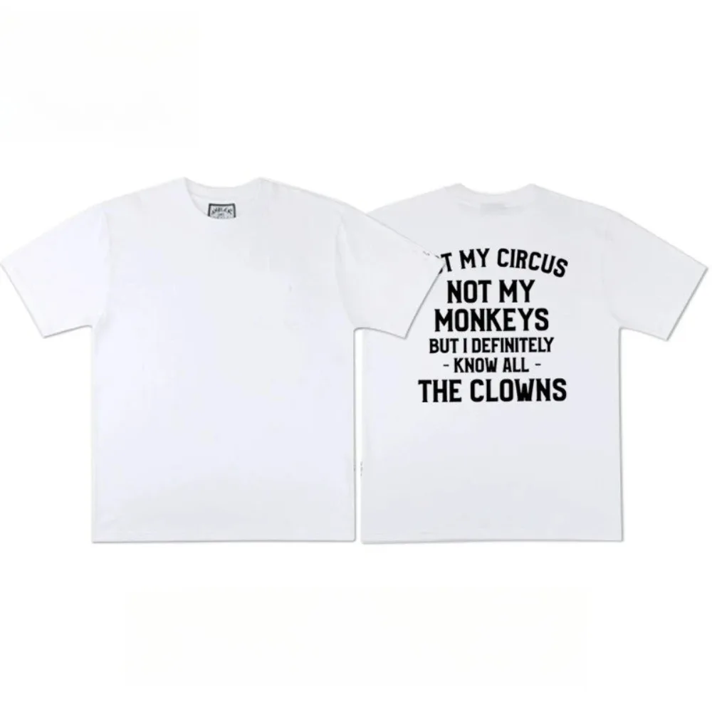 Novel and Interesting Summer Men T-shirt Loose and Casual Style 100% Cotton Material Trendy Versatile Suitable Both Men Women